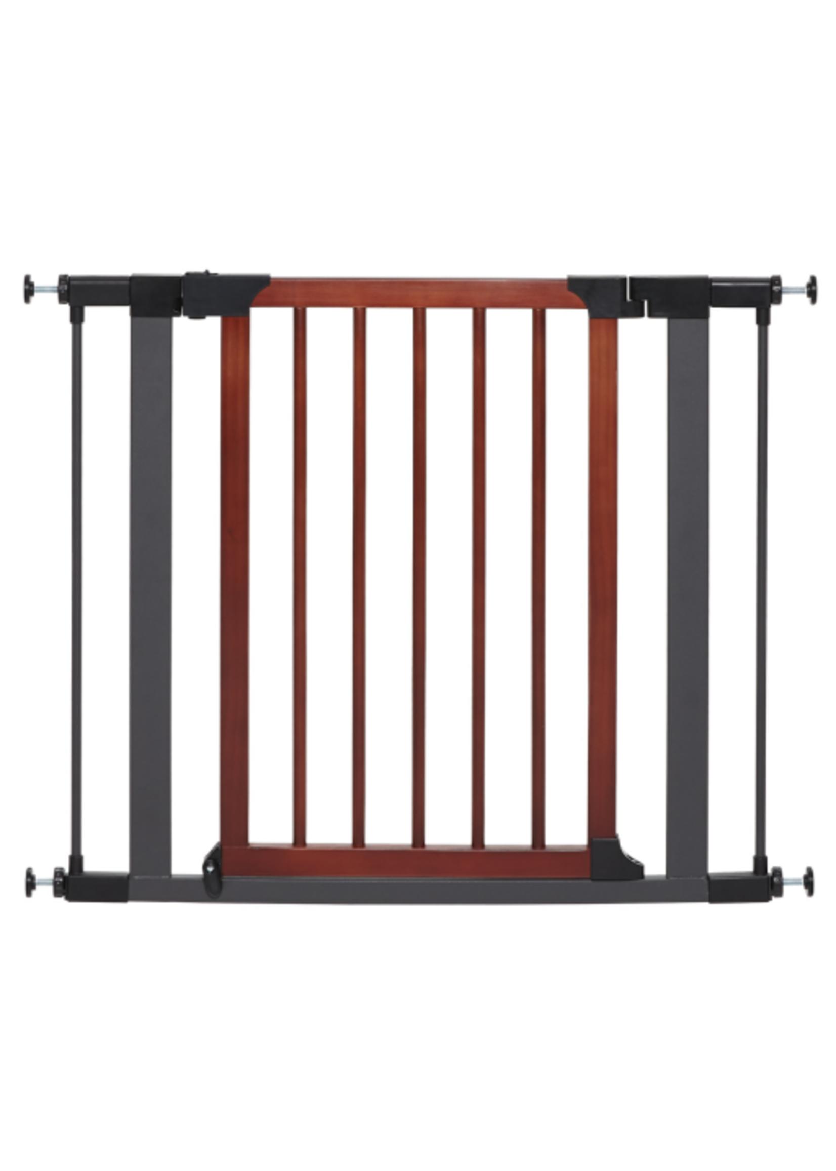 MidWest Midwest Steel Pet Gate with Decorative Wood Door 29"H X 29-38" W