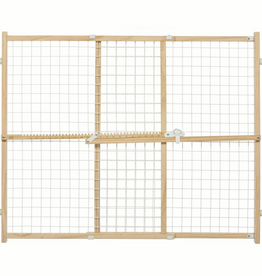 MidWest Midwest PET GATE WOOD/WIRE MESH 32"H X29-50"W