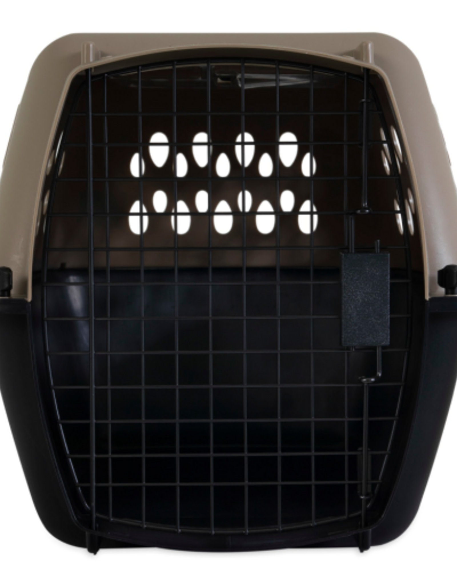 Petmate Petmate Vari Plastic Travel Dog Kennel 24 inch, Small Crate for Pets 10-20 lbs  Taupe/Black