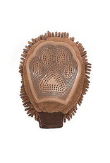 Dog Gone Smart Dog Gone Smart Grooming Mitt Ultra Plush Microfiber Fabric - Brown
