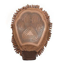Dog Gone Smart Dog Gone Smart Grooming Mitt Ultra Plush Microfiber Fabric - Brown