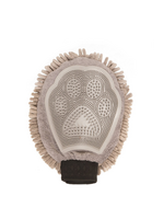Dog Gone Smart Dog Gone Smart Grooming Mitt Ultra Plush Microfiber Fabric - Gray