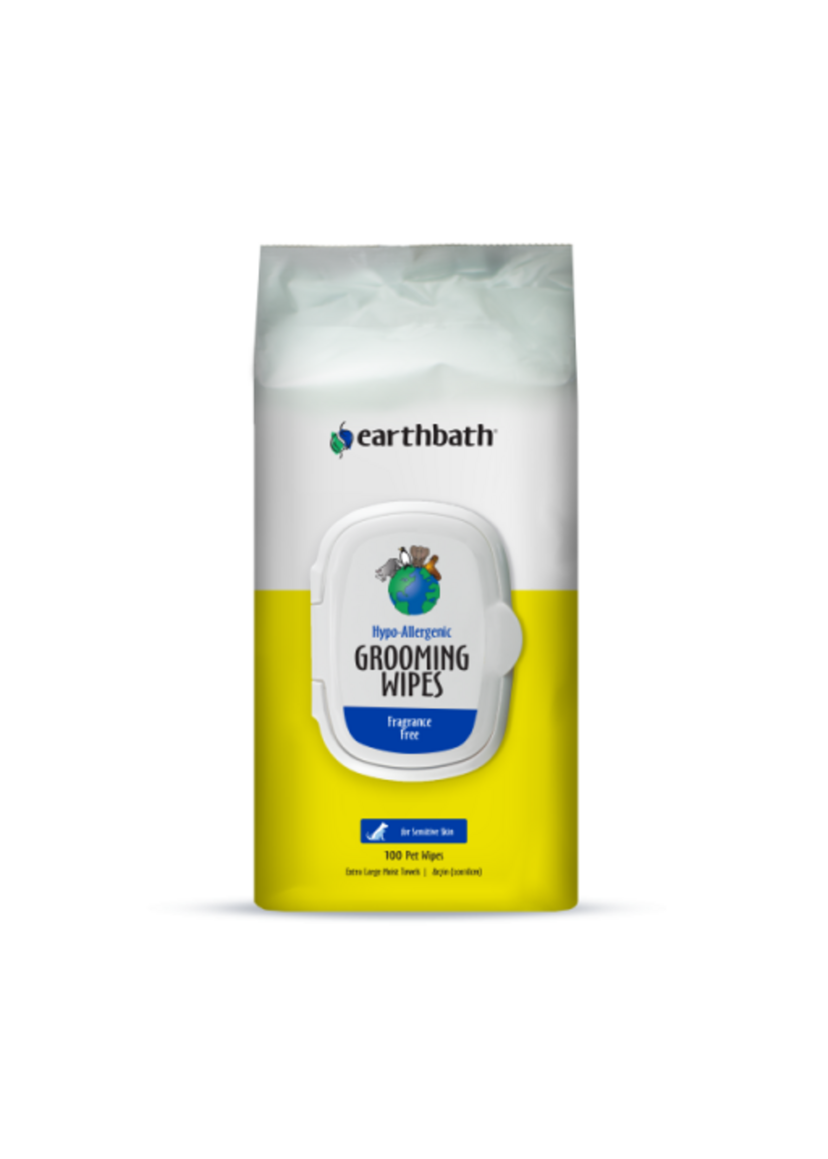 Earthbath Earthbath GROOMING WIPES HYPOALLERGENIC 100 COUNT