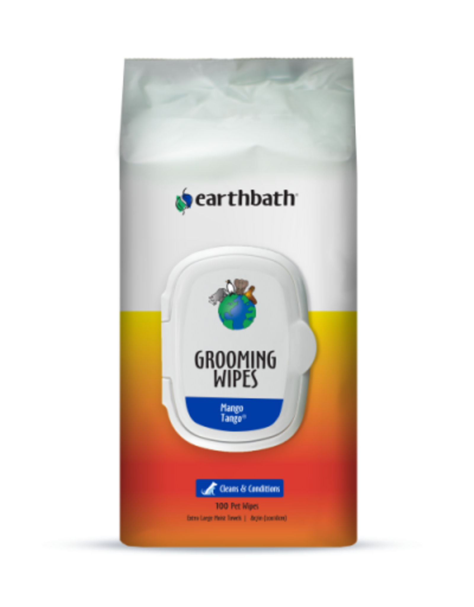 Earthbath Earthbath GROOMING WIPES MANGO TANGO 100 Count