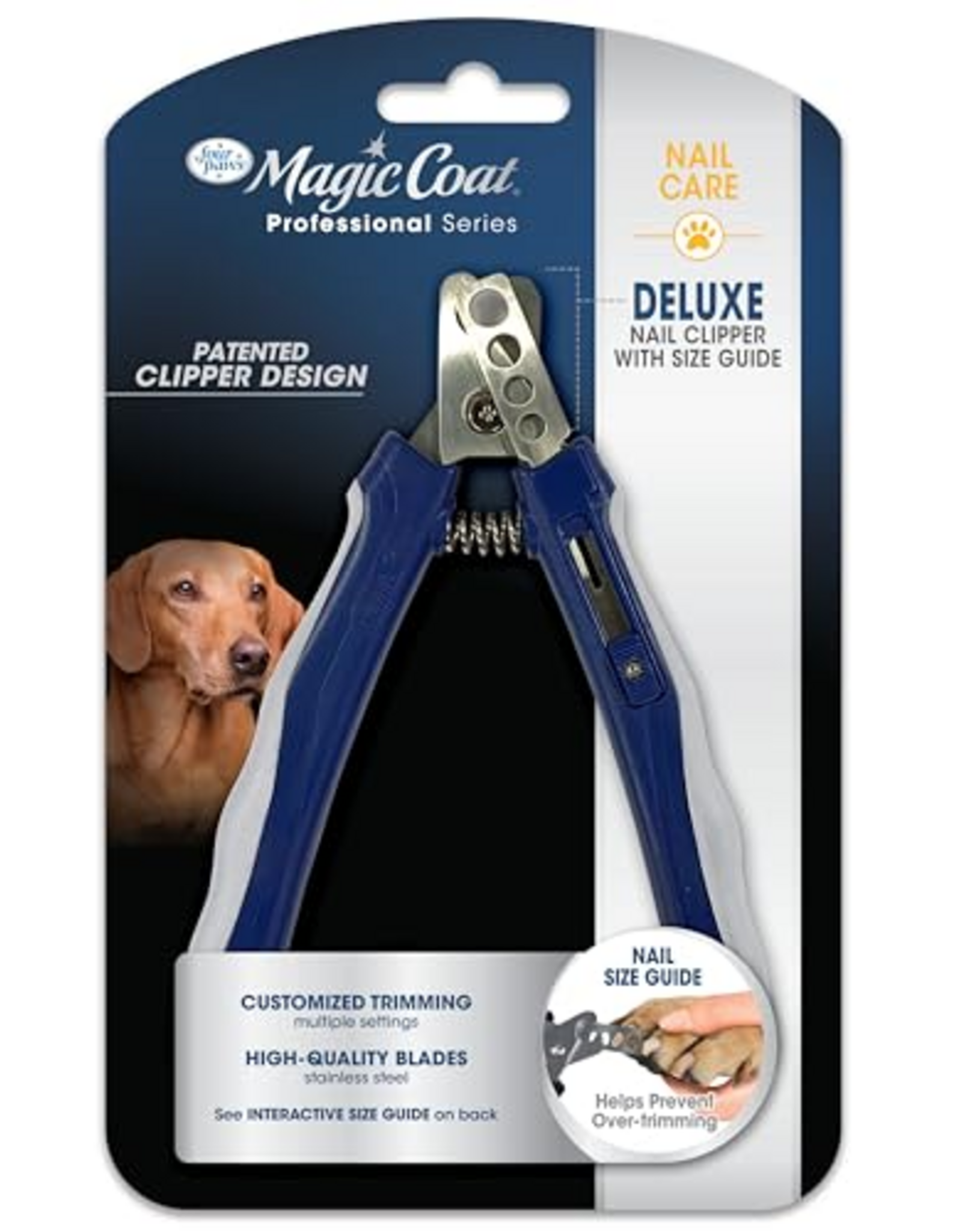 Four Paws Four Paws Magic Coat Professional Series Deluxe Dog Nail Clipper with Size Guide