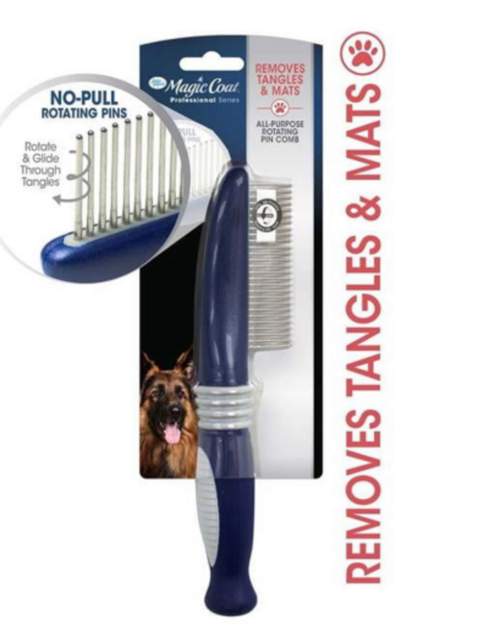 Four Paws Four Paws Magic Coat Professional Series All-Purpose Rotating Pin Comb for Dogs