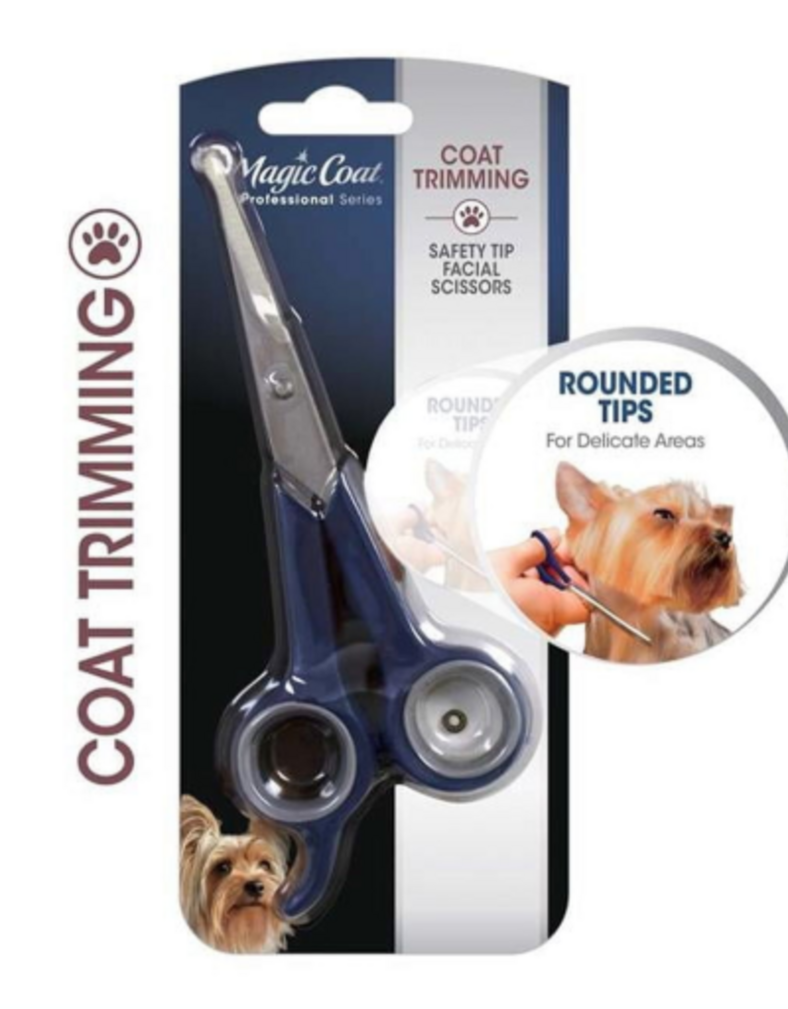 Four Paws Four Paws Magic Coat Professional Safety Tip Facial Dog Grooming Scissors