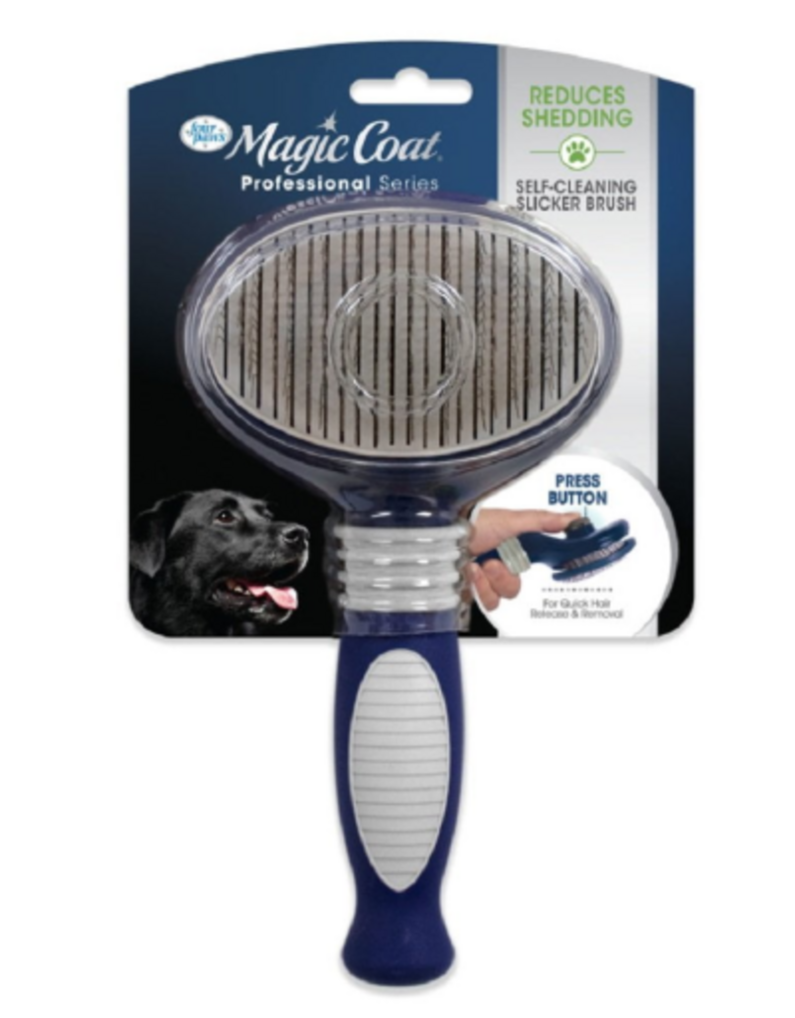Four Paws Four Paws Magic Coat Professional Series Self Cleaning Slicker Dog Brush - Large