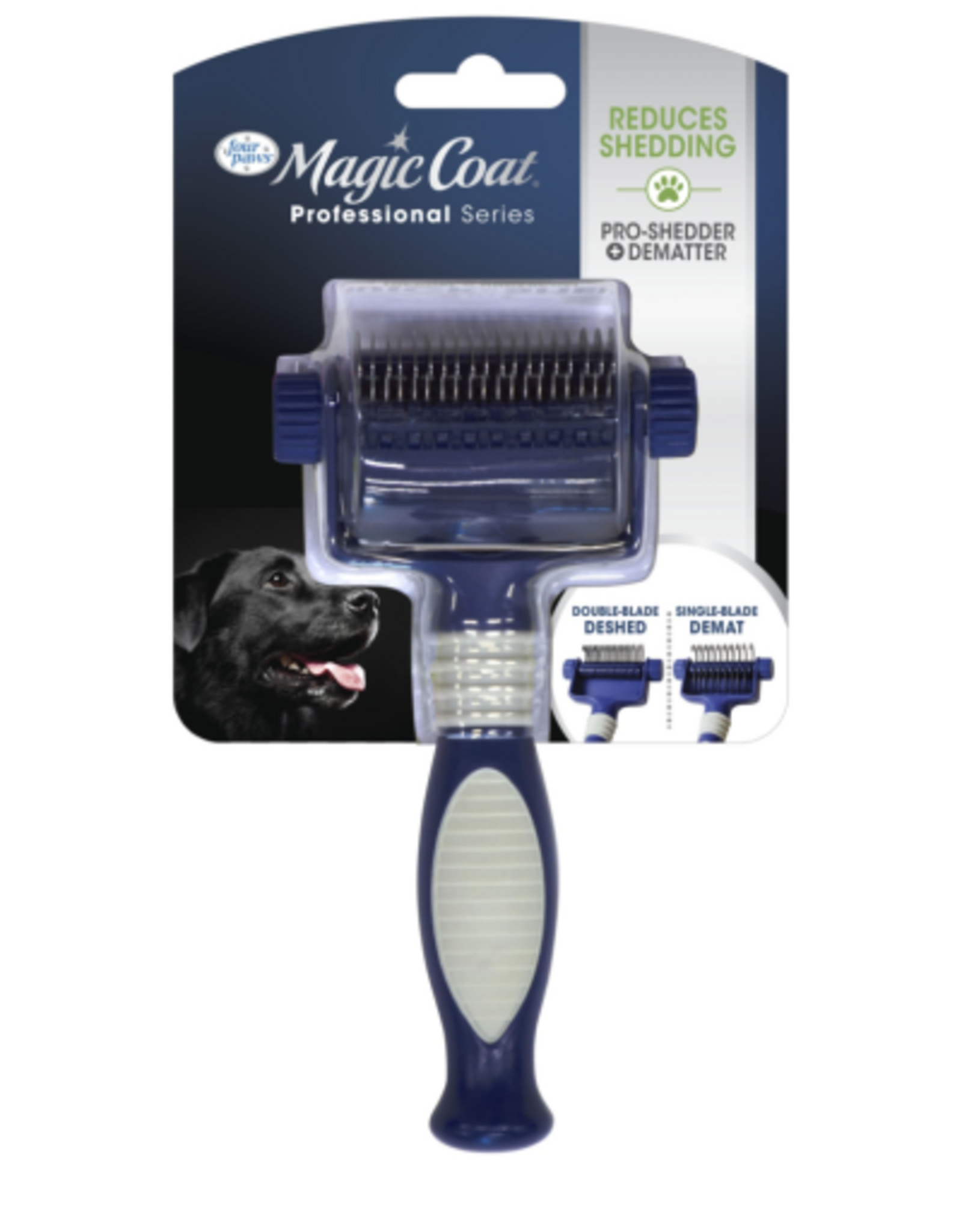 Four Paws Four Paws Magic Coat Professional 2-in-1 Quick Shed Grooming Tool