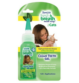 Fresh Breath by TropiClean No Brushing Clean Teeth Dental & Oral Care Gel for Cats, 2oz - Made in USA (B0098B7BL8)