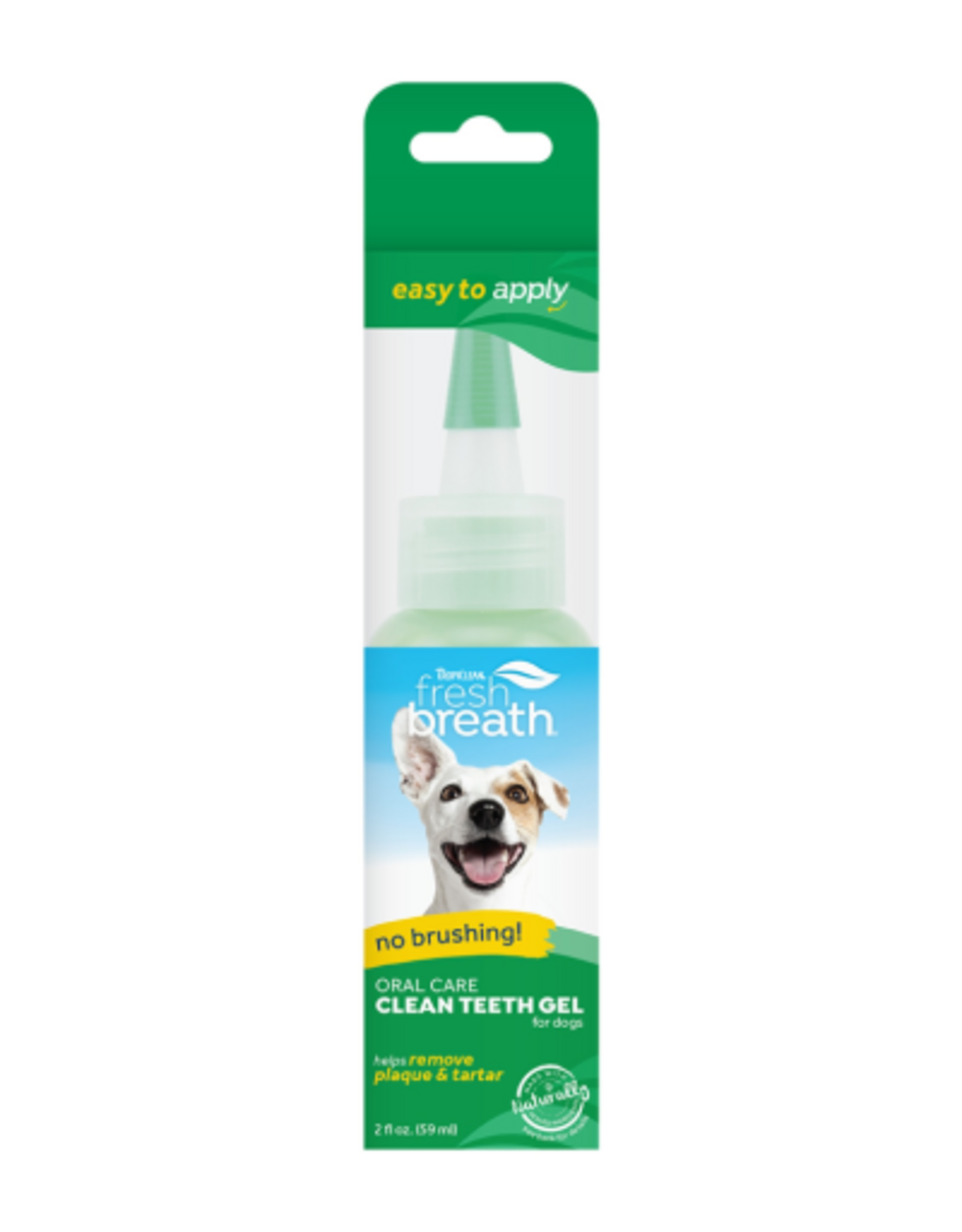 TropiClean Fresh Breath No Brushing Clean Teeth Dental & Oral Care Gel for Dogs  2oz - A