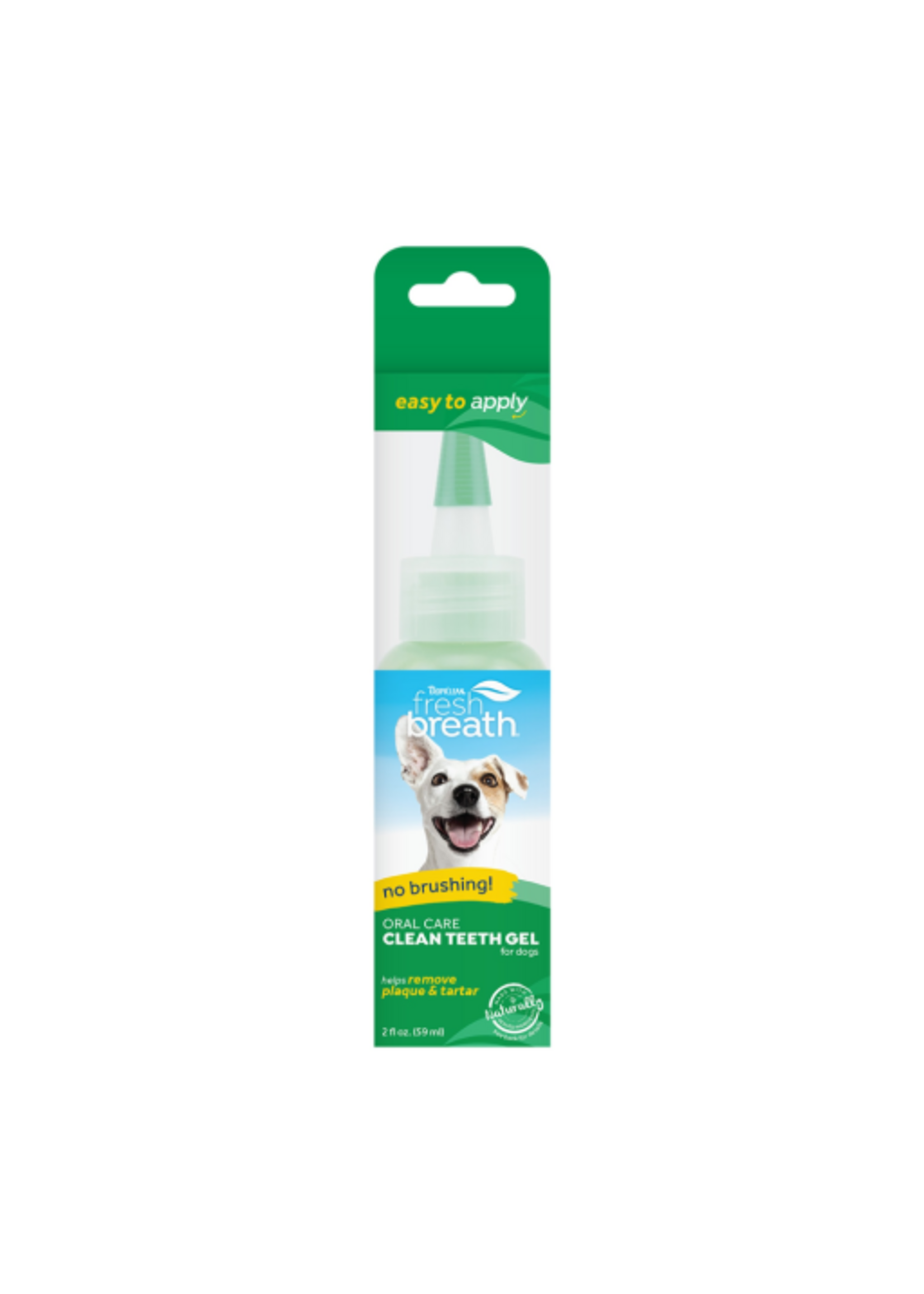 TropiClean Fresh Breath No Brushing Clean Teeth Dental & Oral Care Gel for Dogs  2oz - A