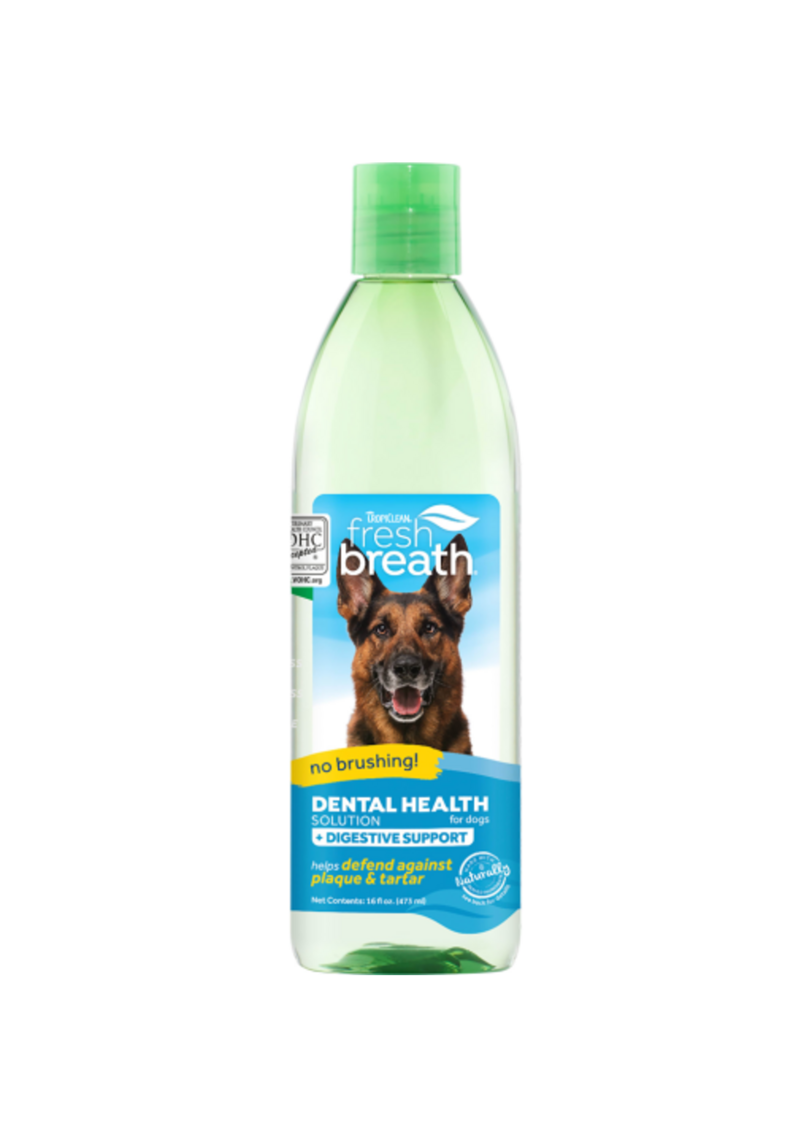 TropiClean Fresh Breath Oral Care Water Additive Pl Digestive Support for Dogs - 16 oz