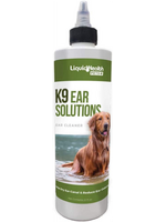 Liquid Health K9 Dog Ear Cleaner Solution Ear Cleaning Drops with Boric Acid - 12 fl Oz