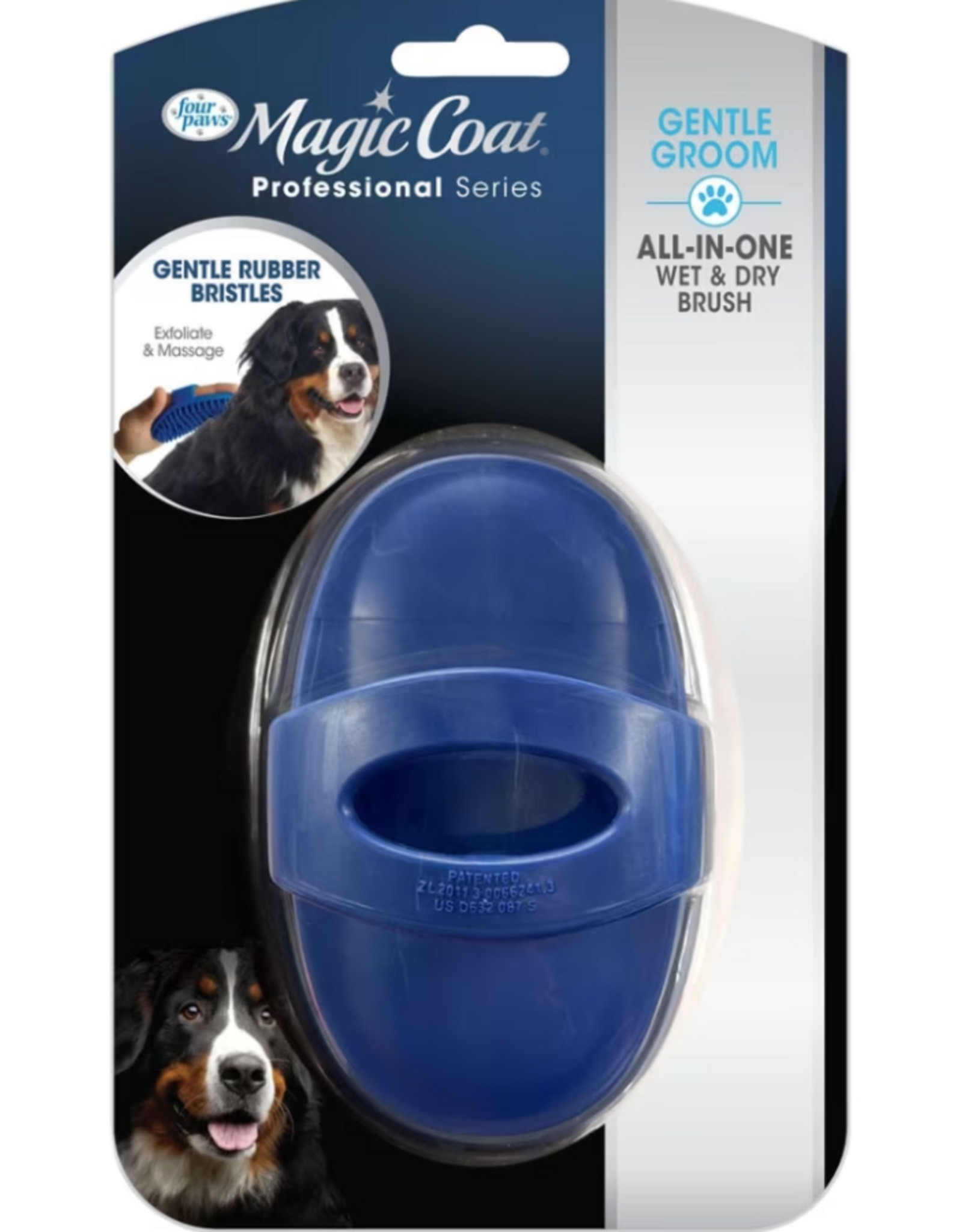 Four Paws Four Paws Magic Coat Love Glove Bath Massager Blue