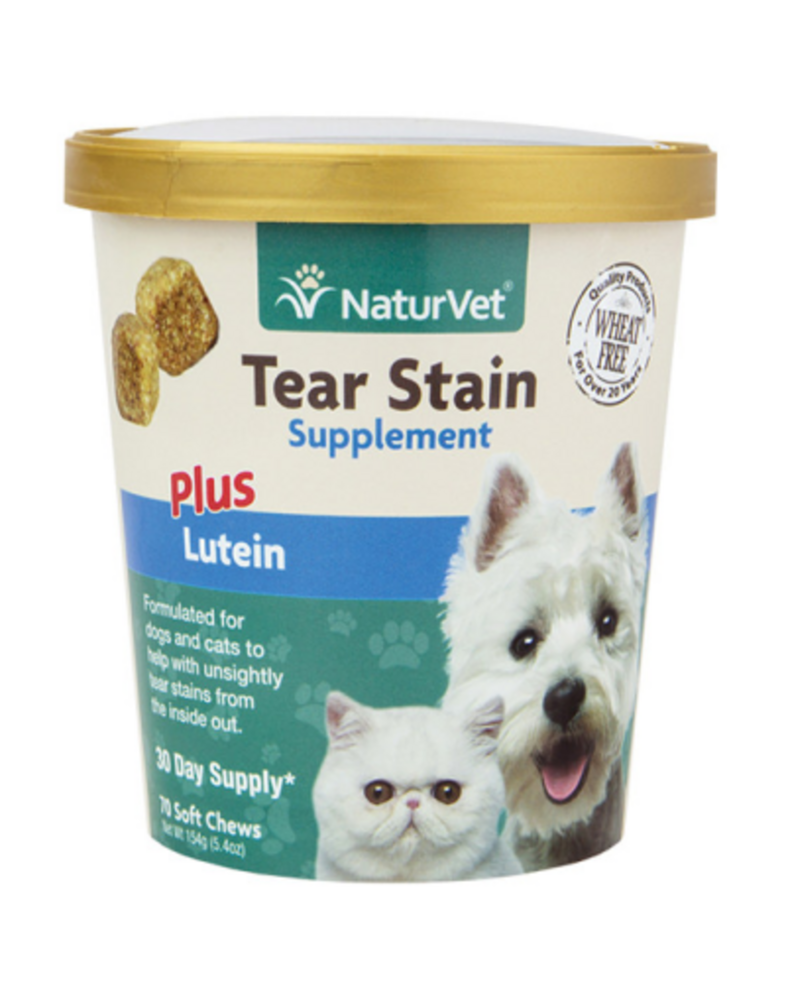 Naturvet NATURVET TEAR STAIN PLUS LUTEIN 70CT