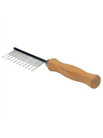 Coastal Pet Products Safari Cat Shedding Comb  Wood Handle Multi-Colored