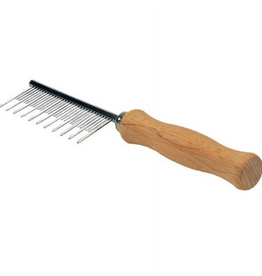 Coastal Pet Products Safari Cat Shedding Comb  Wood Handle Multi-Colored