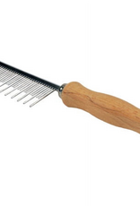 Coastal Pet Products Safari Cat Shedding Comb  Wood Handle Multi-Colored