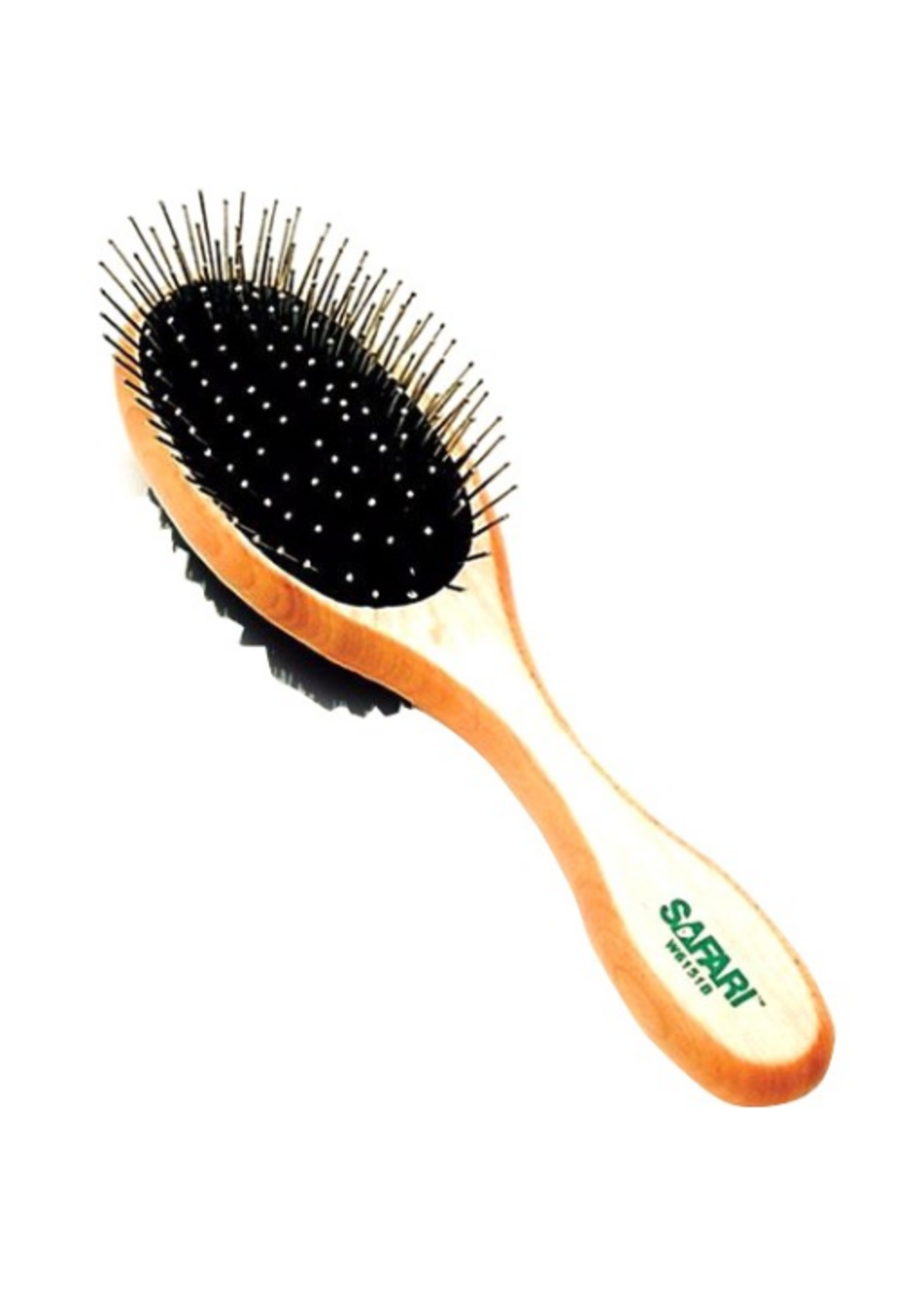 Coastal Pet Products Safari Pin and Bristle Combo Dog Brush - Green Medium
