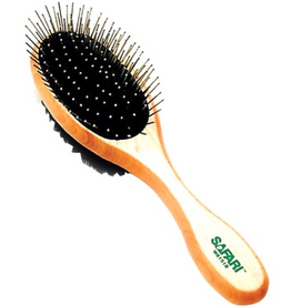 Coastal Pet Products Safari Pin and Bristle Combo Dog Brush - Green Medium