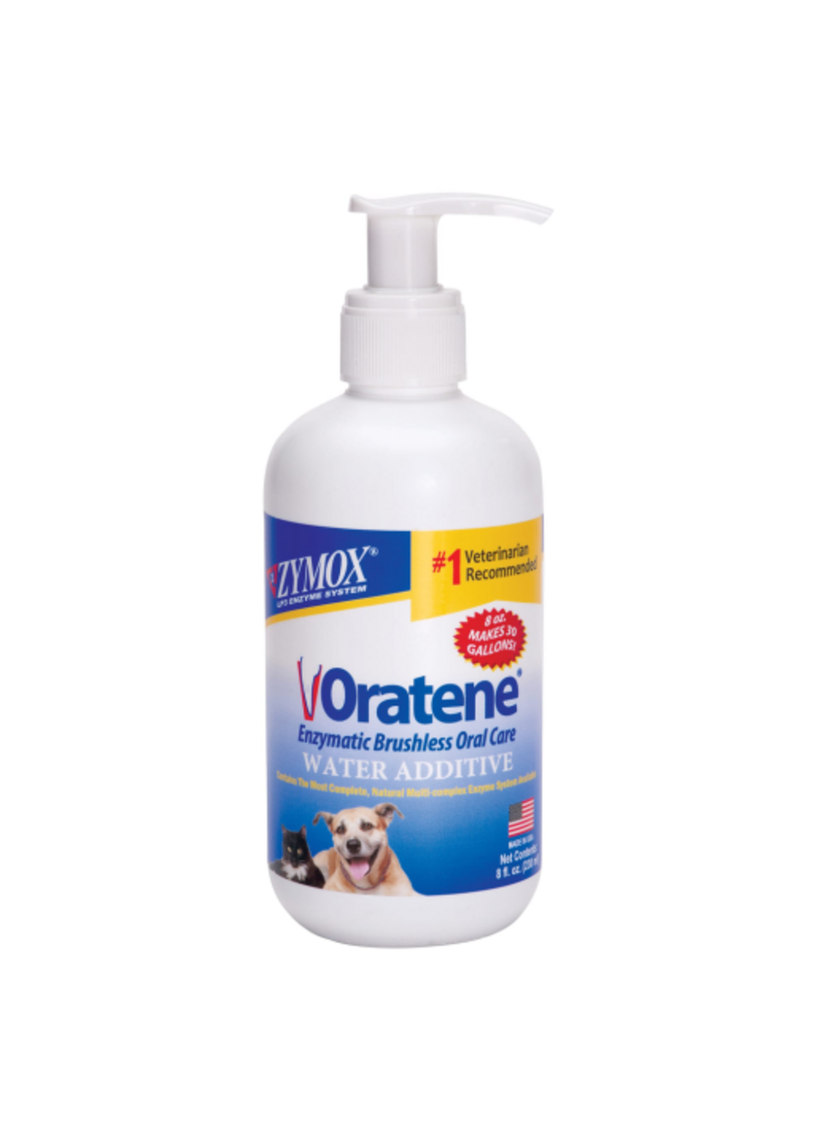 Zymox Zymox Oratene Brushless Oral Care Water Additive for Dogs & Cats - 8 oz