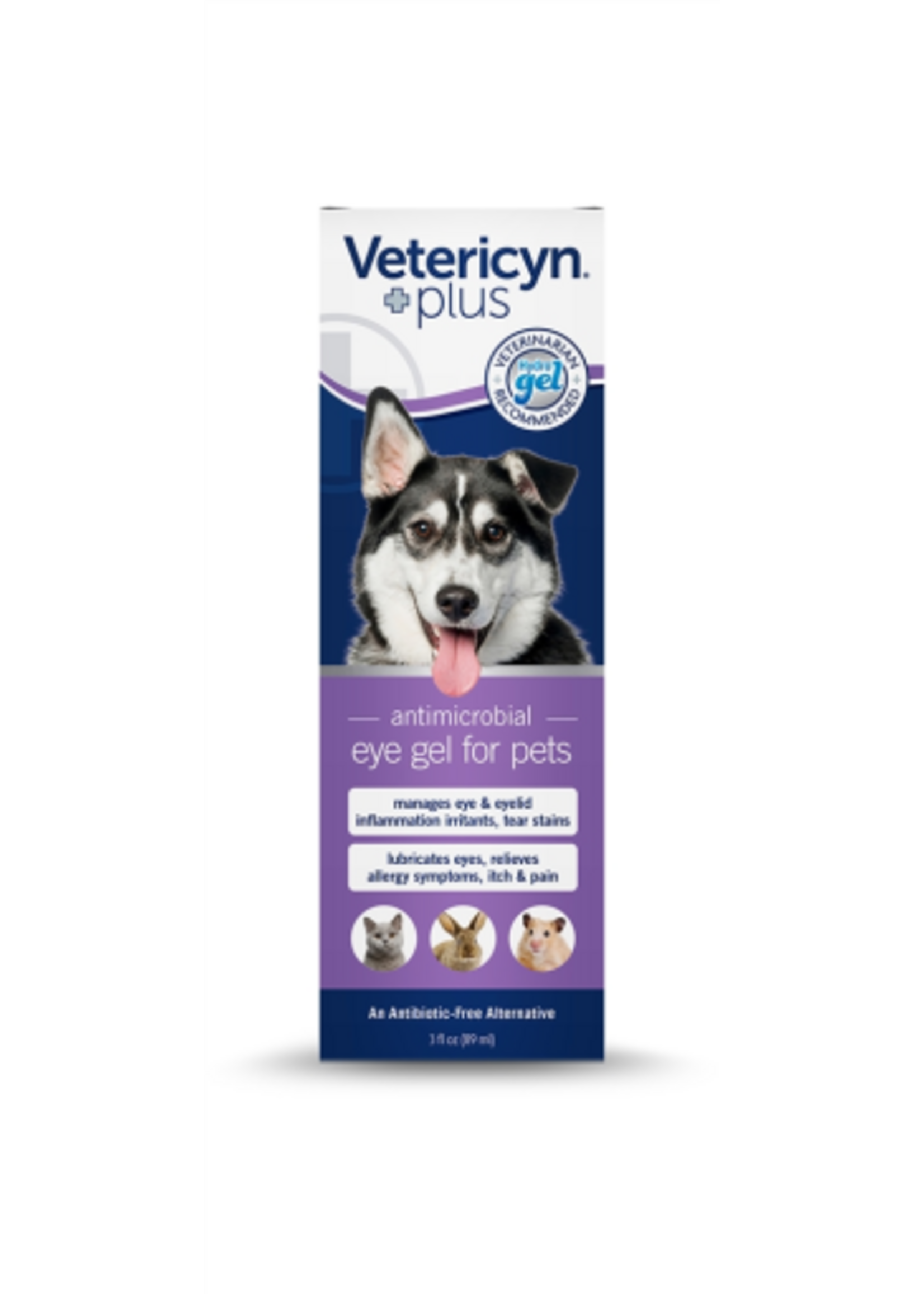 Vetericyn Vetericyn Plus Pet Eye Gel  Eye Repair and Lubricant for Dogs and Cats  3-Ounce