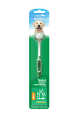 TropiClean Fresh Breath Triple Flex Toothbrush for Large Dogs