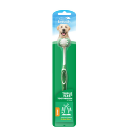 TropiClean Fresh Breath Triple Flex Toothbrush for Large Dogs