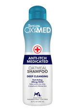 TropiClean OxyMed Medicated Anti Itch Shampoo for Pets - 20 oz