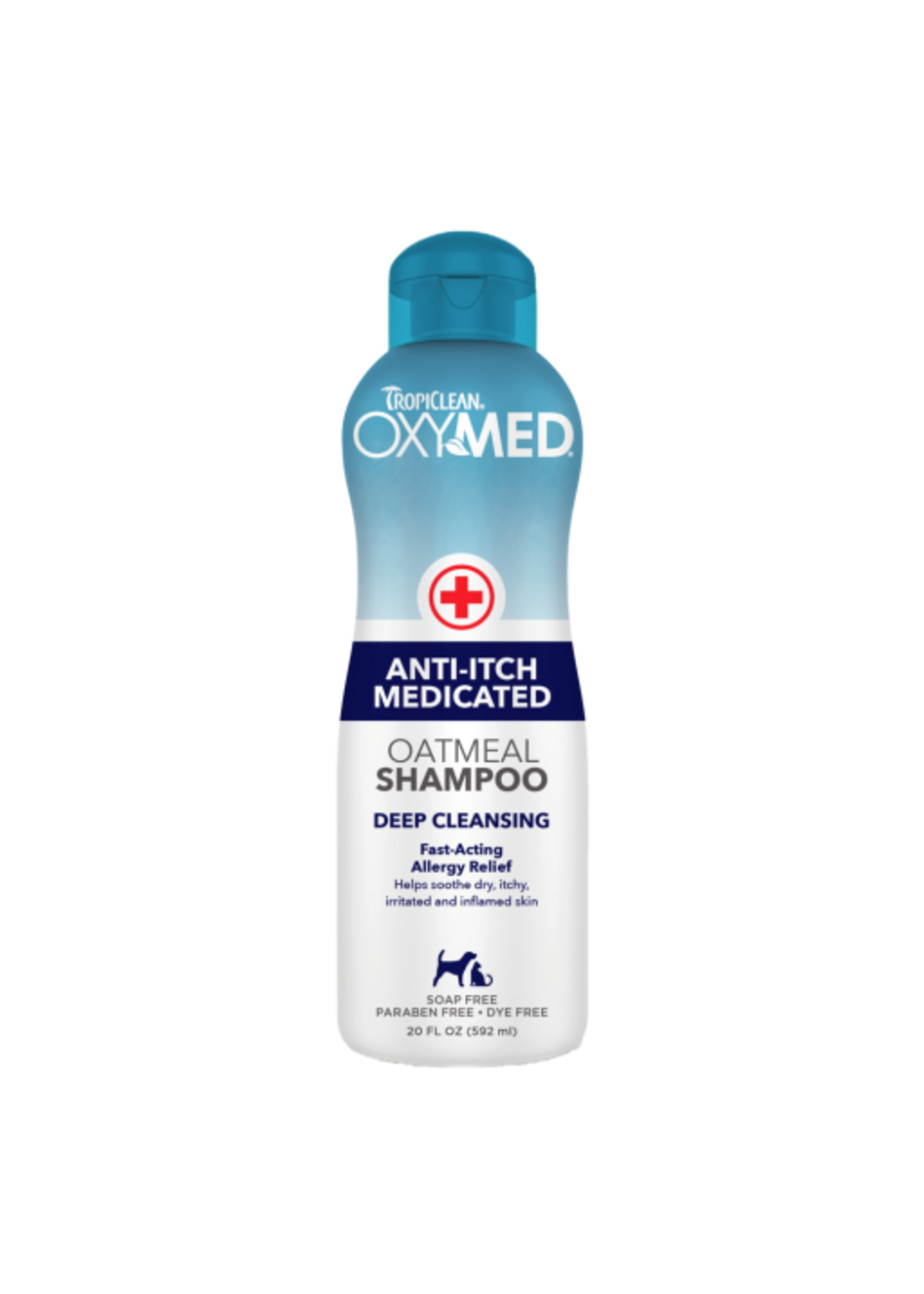 TropiClean OxyMed Medicated Anti Itch Shampoo for Pets - 20 oz