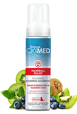 Tropiclean Oxymed Foaming Shampoo Hairball Relief for Cats 7.4 oz