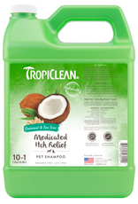 TropiClean Oatmeal & Tea Tree Medicated Itch Relief Shampoo for Pets - 1 Gallon