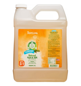 TropiClean Soothing Natural Flea and Tick Dog Shampoo with Clove Oil and Lemongrass - 1 Gallon