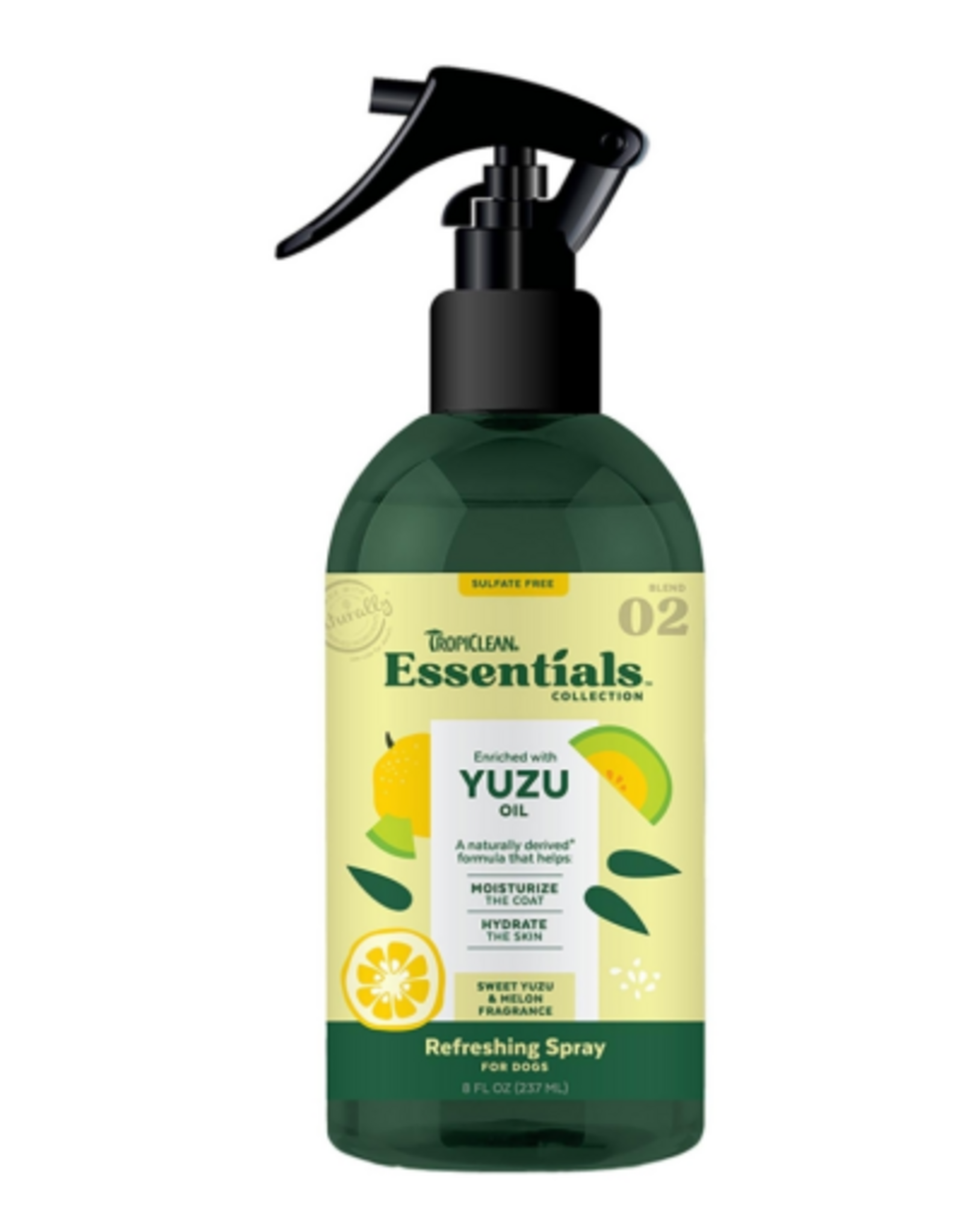 TropiClean Essentials Yuzu Fruit Deodorizing Spray - 8 oz