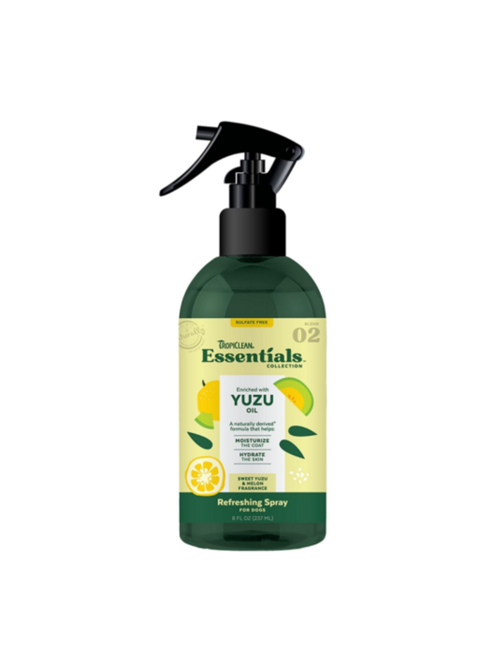 TropiClean Essentials Yuzu Fruit Deodorizing Spray - 8 oz