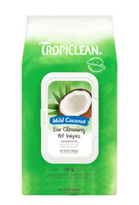 TropiClean Ear Cleaning Wipes for Pets - 50 Count