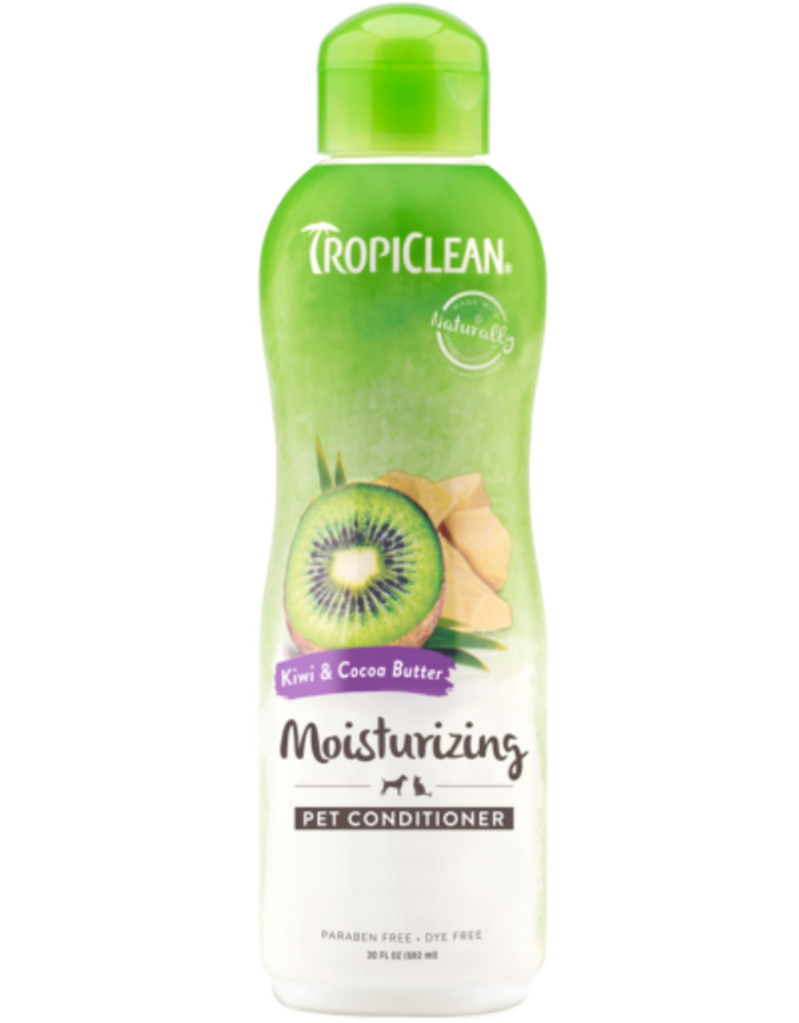 TropiClean Kiwi & Cocoa Butter Moisturizing Conditioner for Dogs & Cats - 20 oz