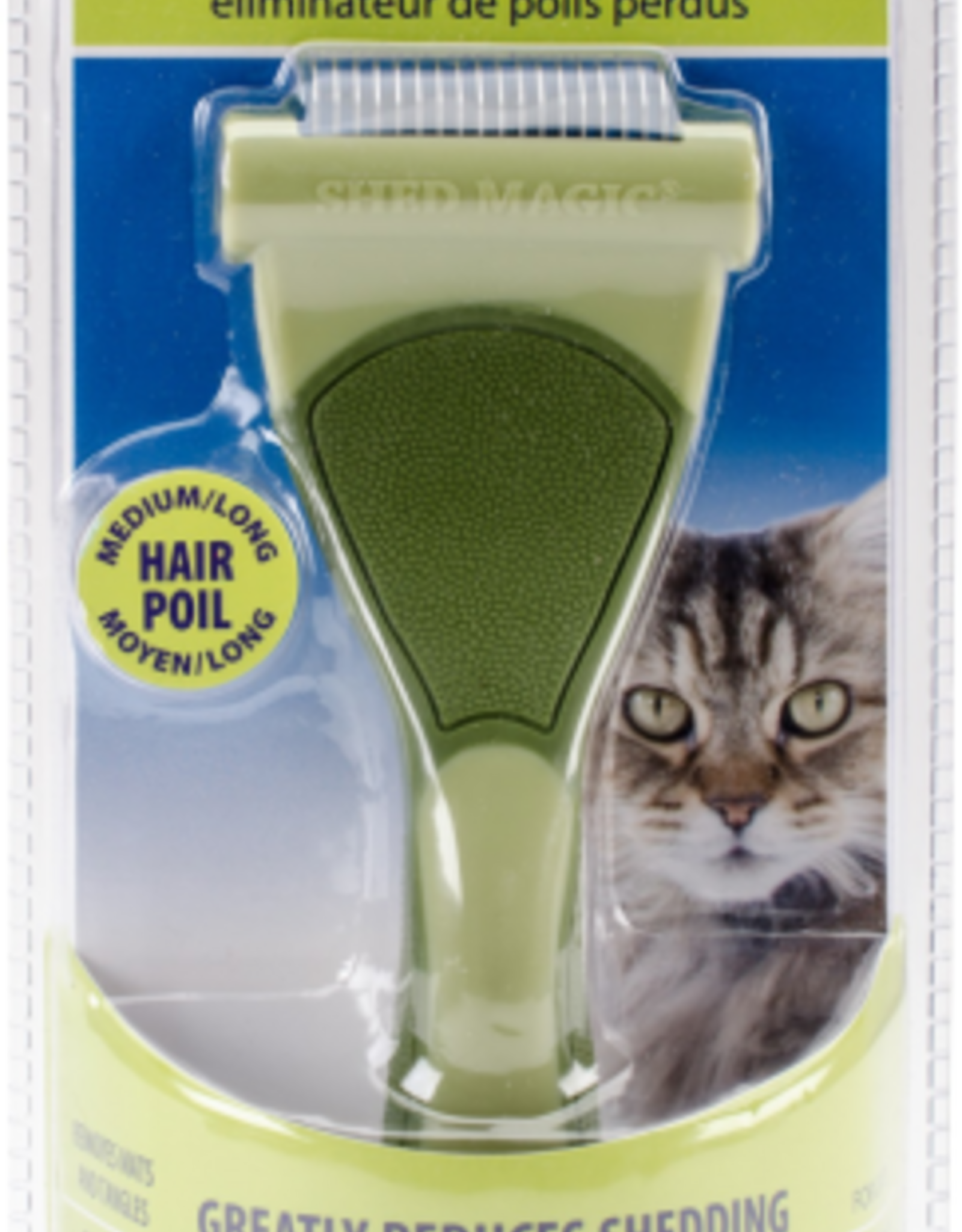 Coastal Pet Products Coastal Pet - Safari - Shed Magic Deshedding Tool for Cats - Medium  Long Hair