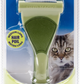 Coastal Pet Products Coastal Pet - Safari - Shed Magic Deshedding Tool for Cats - Medium  Long Hair