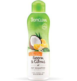 TropiClean Neem & Citrus Flea & Tick Relief Shampoo for Dogs - 20 oz