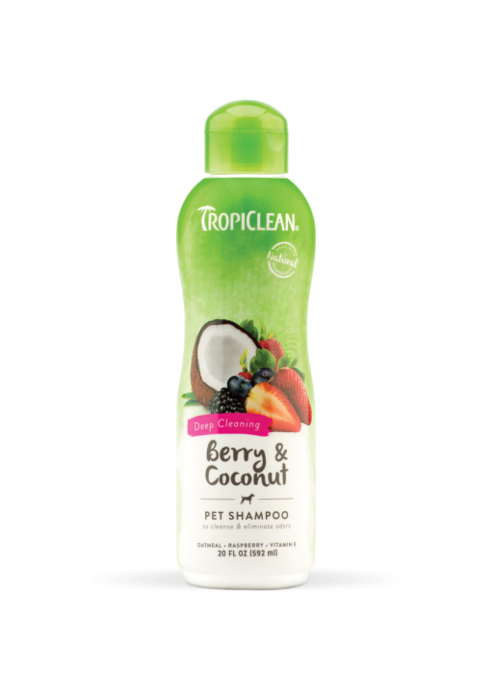 TropiClean Berry & Coconut Pet Shampoo - 20 Oz