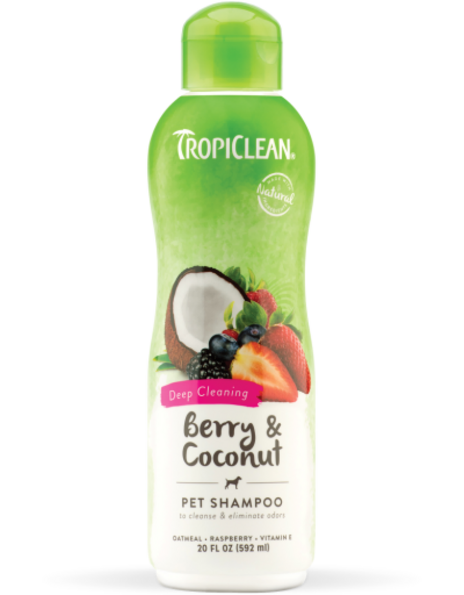 TropiClean Berry & Coconut Pet Shampoo - 20 Oz