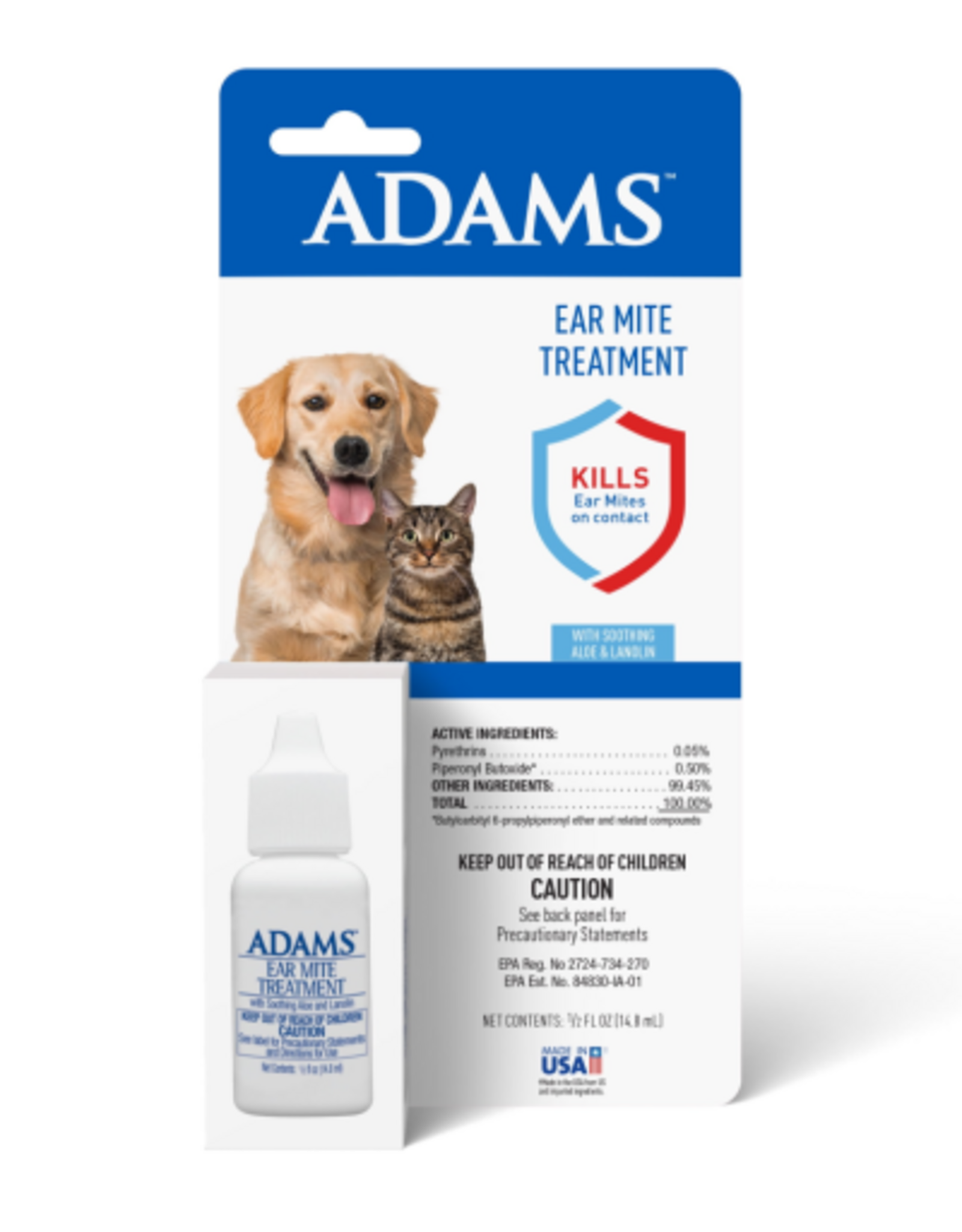 Farnam Adams Ear Mite Treatment Clear 0.5 fl oz
