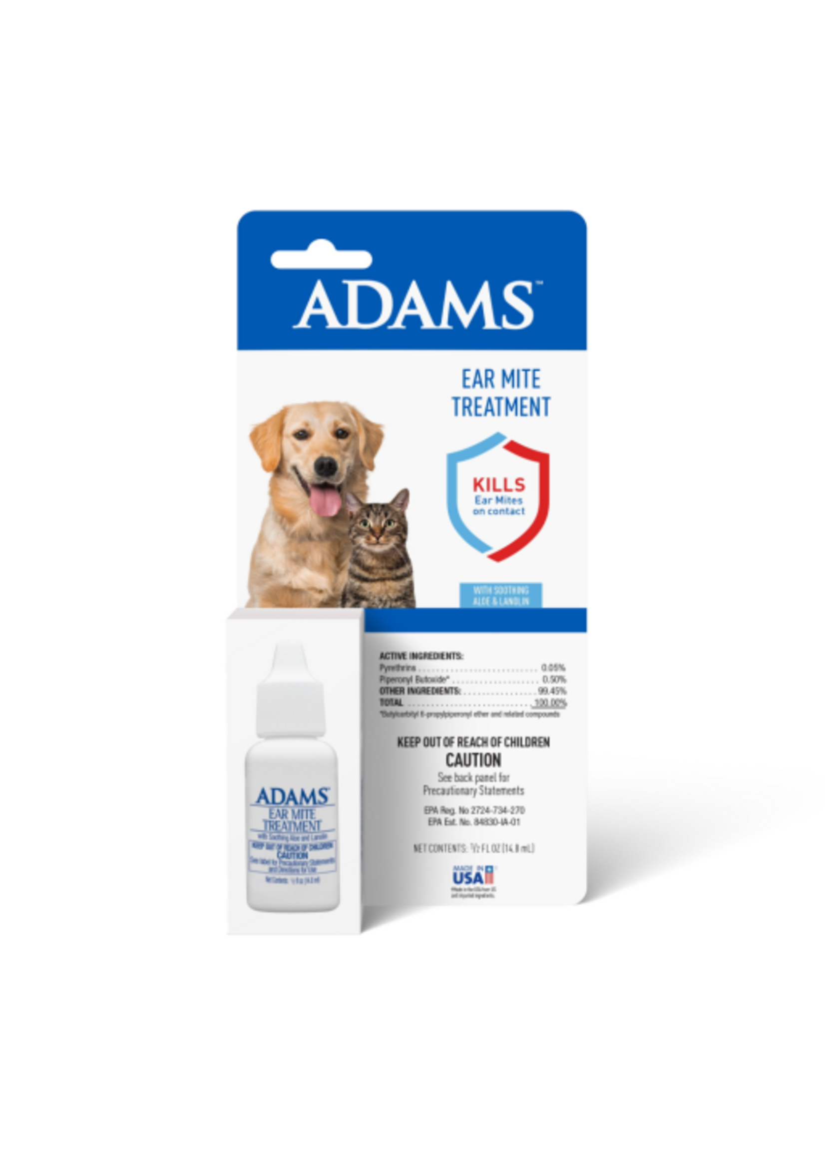 Farnam Adams Ear Mite Treatment Clear 0.5 fl oz