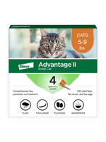 Advantage II Advantage II Vet-Recommended Flea Prevention for Small Cats 5-9 lbs  4-Monthly Treatments