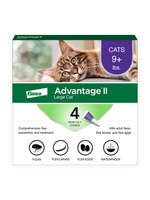 Advantage II Advantage II Vet-Recommended Flea Prevention for Large Cats 9 lbs+  4-Monthly Treatments