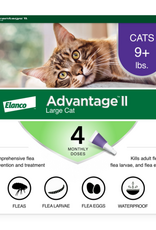 Advantage II Advantage II Vet-Recommended Flea Prevention for Large Cats 9 lbs+  4-Monthly Treatments