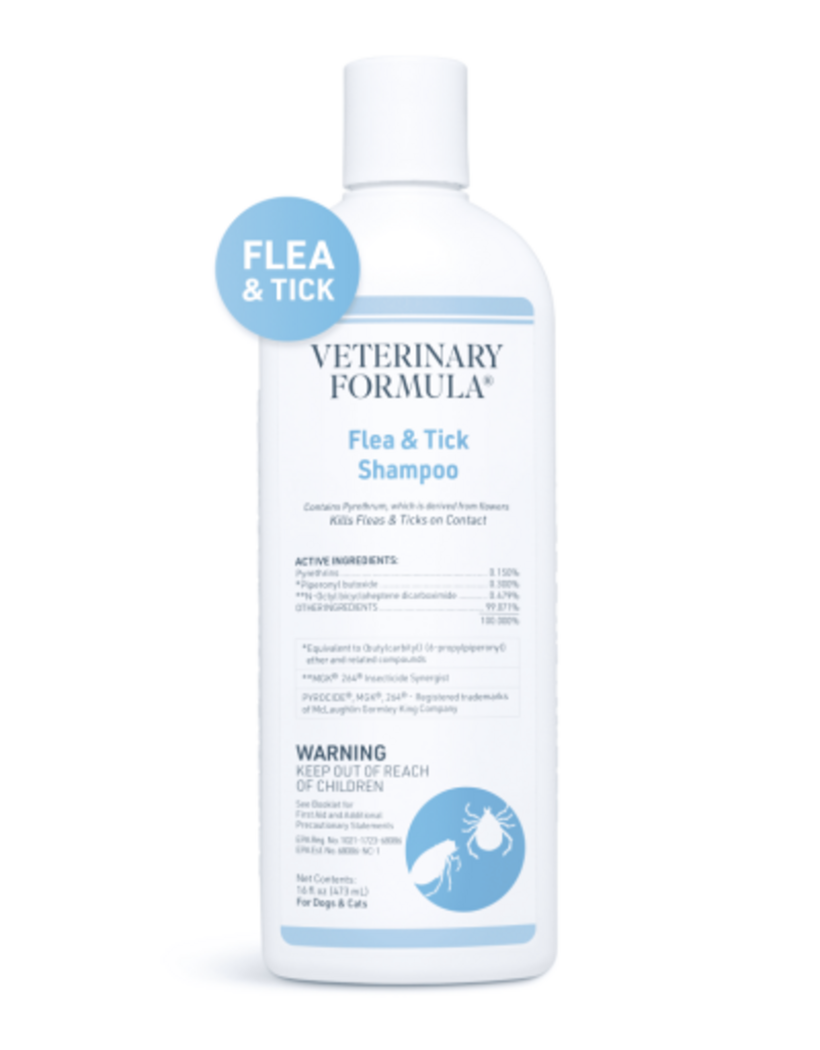 Veterinary Formula Veterinary Formula Clinical Care Flea and Tick Shampoo for Dogs and Cats  16 oz.