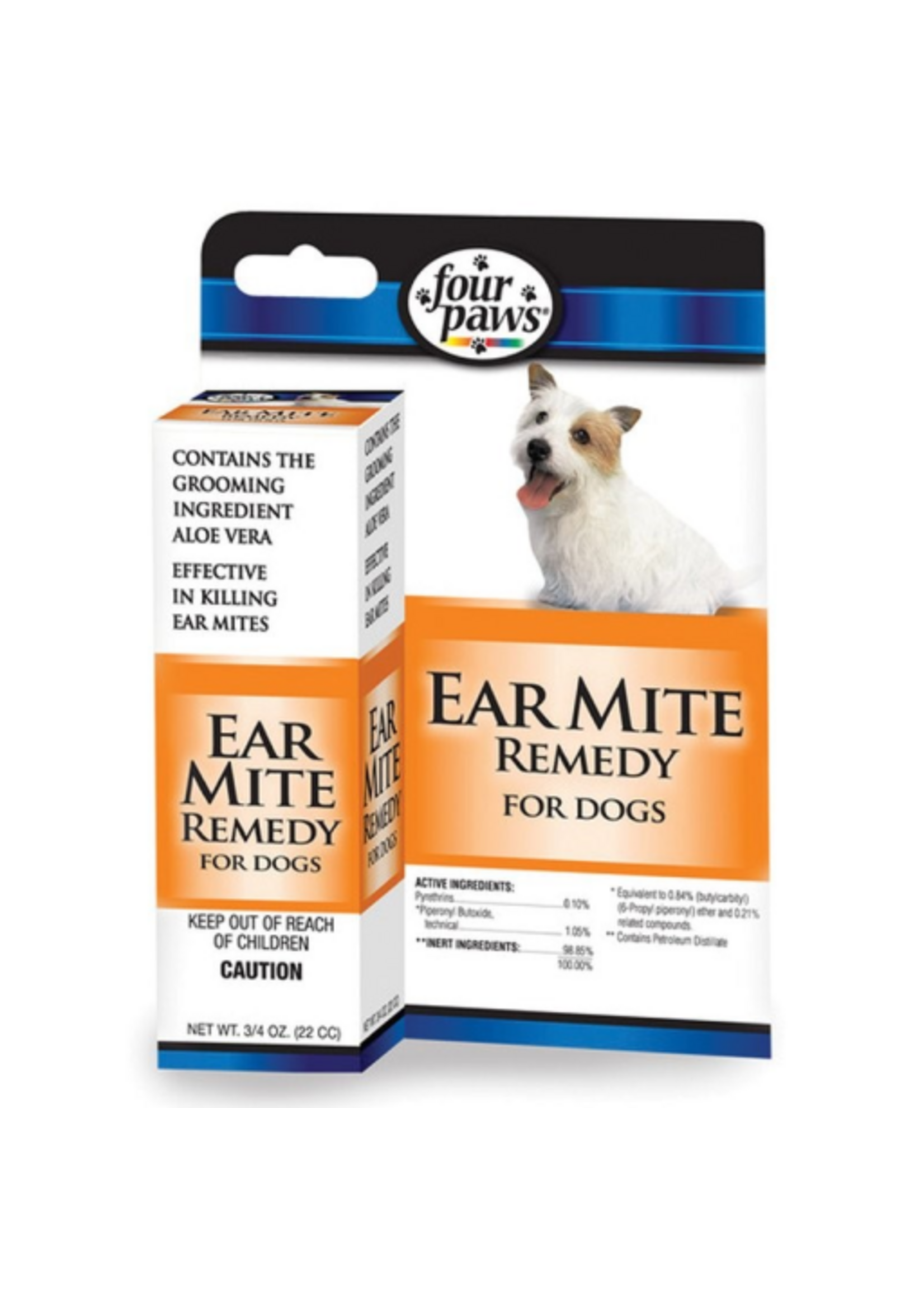 Four Paws Four Paws Aloe Ear Mite Treatment Dog .75oz
